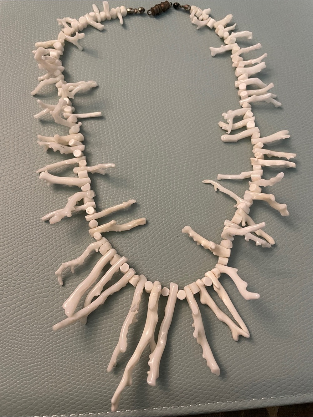 White natural Coral Branch Necklace - Women Jewelry